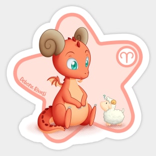 Zodiac Dragons - Aries Sticker